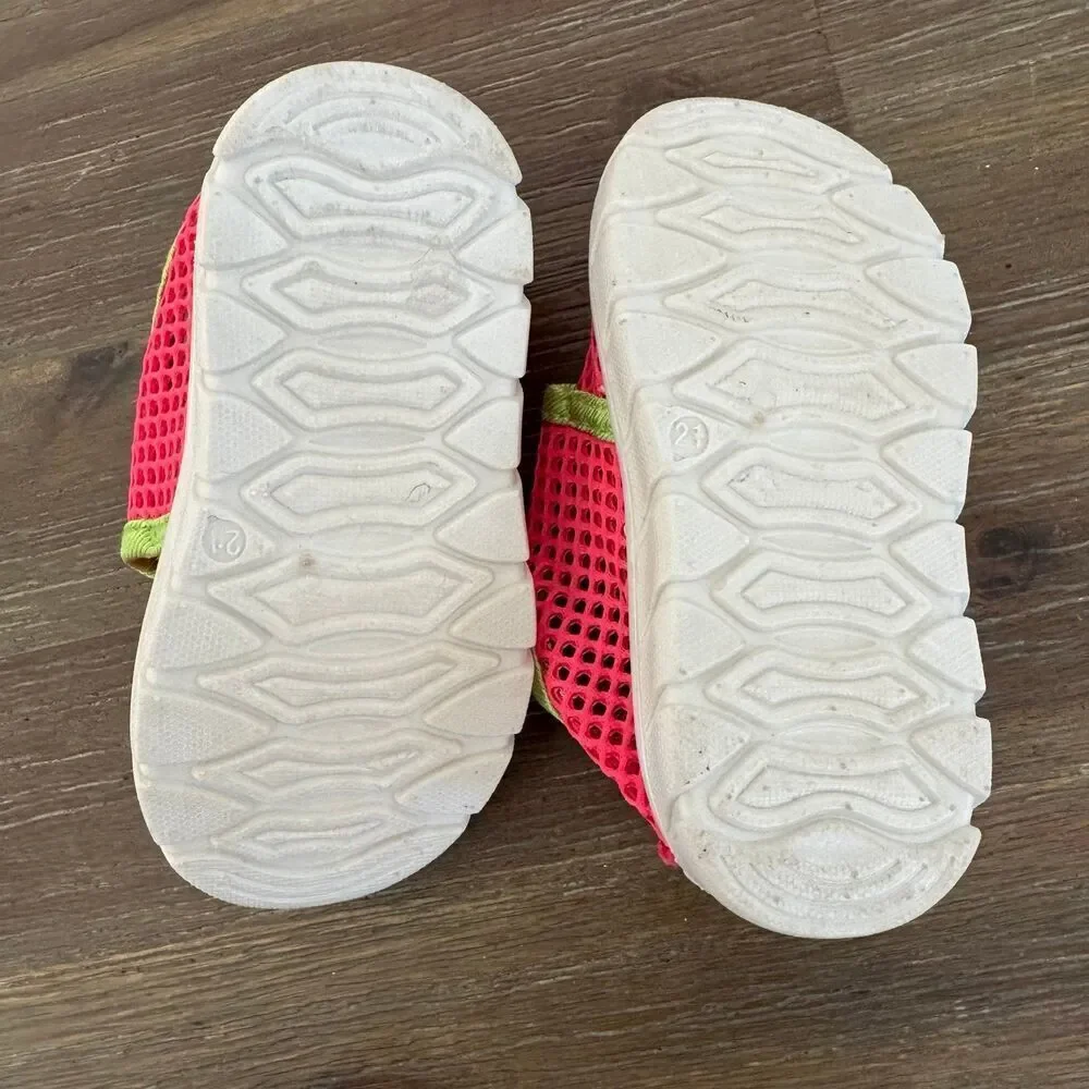 Babeimao Pink Mesh Water shoes Baby girls size 21 / 5.5 - Picture 6 of 7